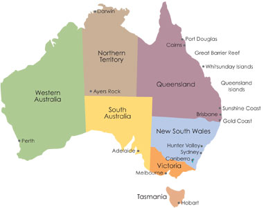 Map of Australia
